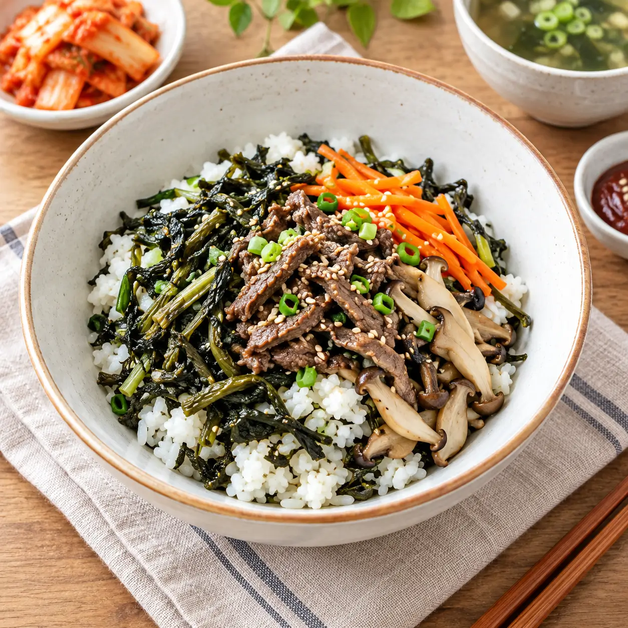 소고기곤드레비빔밥재료&맛간장양념장