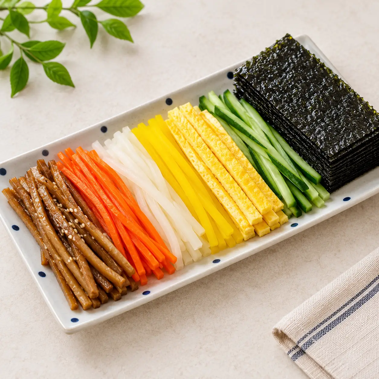꼬마김밥재료