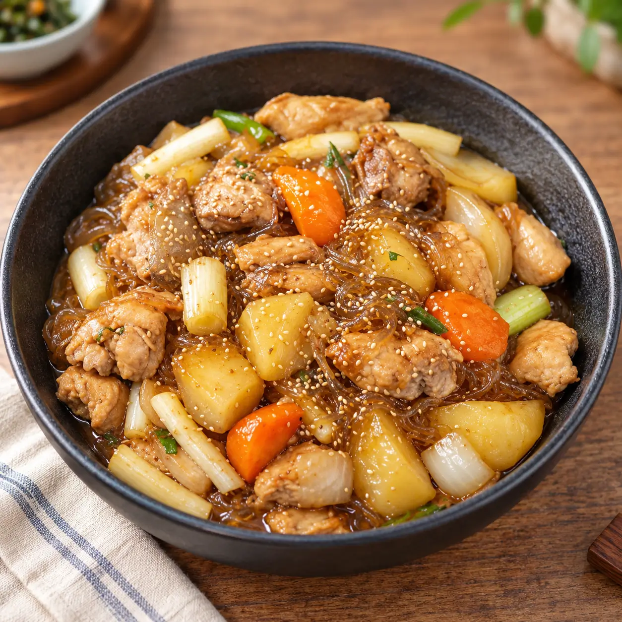 순살당면찜닭